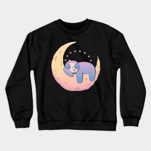 Sloth On Moon Sloth On The Moon Crewneck Sweatshirt